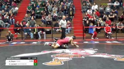 157 lbs Quarterfinal - BJ Clagon, Rider University vs Kevin Laubach, Bloomsburg University