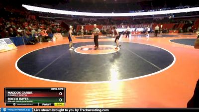 3A 106 lbs Cons. Semi - Maddox Garbis, Plainfield (North) vs Rocco Hayes, Orland Park (Sandburg)