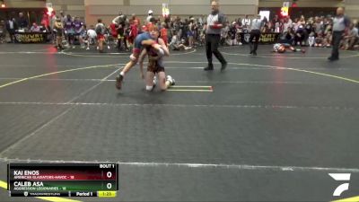 112 lbs Quarterfinals (8 Team) - Kai Enos, American Gladiators-Havoc vs Caleb Asa, Aggression Legionaries