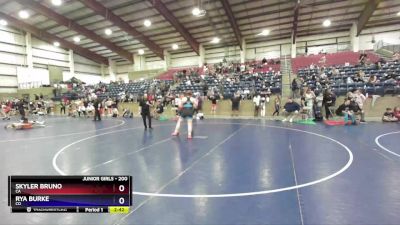 200 lbs 5th Place Match - Skyler Bruno, CA vs Rya Burke, CO