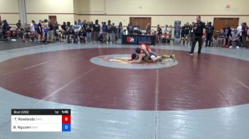 62 kg Rnd Of 32 - Tommy Rowlands, Ohio Crazy Goats Wrestling vs Brenden Nguyen, Idaho