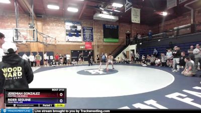 126 lbs Quarterfinal - Jeremiah Gonzalez, Fighting Squirrels vs Rider Seguine, Team Real Life