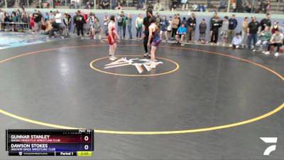 119 lbs Round 1 - Gunnar Stanley, Nikiski Freestyle Wrestling Club vs Dawson Stokes, Anchor Kings Wrestling Club