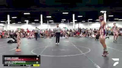 96 lbs Round 2 (8 Team) - Ryder Zychek, U2 Upstate Uprising Blue vs Lucas Churpakovich, Mat Troopers