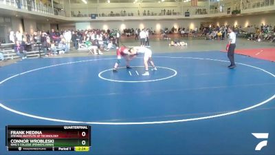 184 lbs Quarterfinal - Connor Wrobleski, King`s College (Pennsylvania) vs Frank Medina, Stevens Institute Of Technology