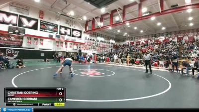 138 lbs Champ. Round 1 - Cameron Gorbani, Santa Monica vs Christian Doering, Hemet