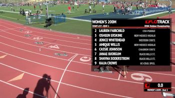 Women’s 200m, Heat 2