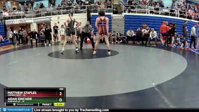 150 lbs Semis (4 Team) - Aidan Kincaide, Noblesville vs Matthew Staples, Crown Point