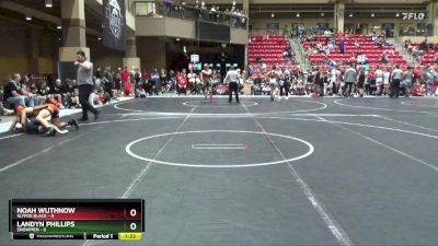 130 lbs Round 3 (6 Team) - Noah Wuthnow, SlyFox Black vs Landyn Phillips, $nowmen