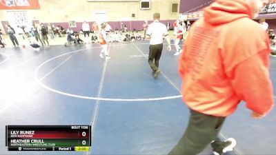 105 lbs Quarterfinal - Heather Crull, Northeastern Wrestling Club vs Lily Runez, New Hampshire