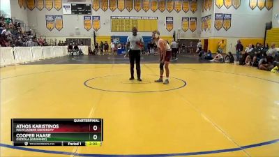 152 lbs Quarterfinal - Cooper Haase, Osceola (Kissimmee) vs ATHOS KARISTINOS, Palm Harbor University