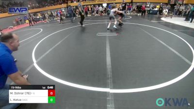 73-76 lbs Rr Rnd 2 - Maxx Dolinar (76), F-5 Grappling vs Landen Katus, Choctaw Ironman Youth Wrestling