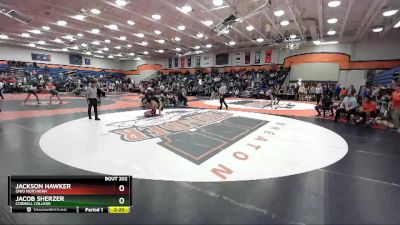 174 lbs Cons. Round 1 - Jacob Sherzer, Cornell College vs Jackson Hawker, Ohio Northern