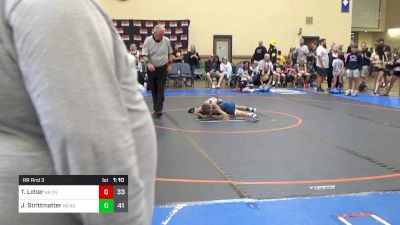 60 lbs Rr Rnd 3 - Tanner Lotier, K8 Team Nauman vs Jackson Strittmatter, K8 Team Round-Up