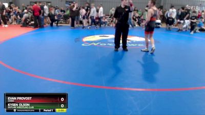 100-106 lbs Quarterfinal - Evan Provost, COWA vs Kysen Olson, Outlaw Wrestling Club