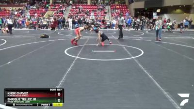 72 lbs Quarterfinal - Knox Chavez, Pomona Elite (PWCC) vs Enrique Tellez Jr, Maize Wrestling Club