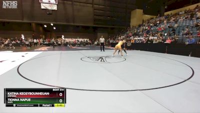 120 lbs Cons. Round 3 - Katina Keosybounheuang, Emporia vs Tionna Napue, Hays