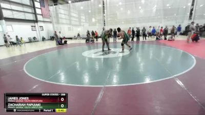 288 lbs Cons. Round 3 - Zachariah Fapuiaki, Prince George Youth Wrestling vs James Jones, Prince George Youth Wrestling