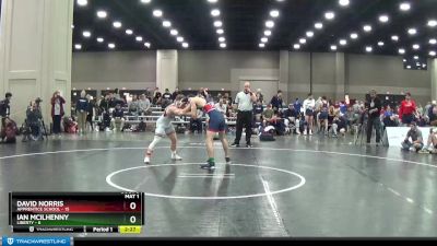 157 lbs Semis & 1st Wrestleback (8 Team) - Ian McIlhenny, Liberty vs David Norris, Apprentice School