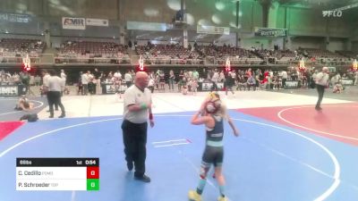 66 lbs Rr Rnd 3 - Cruz Cedillo, Pomona Elite vs Payton Schroeder, Top Not H