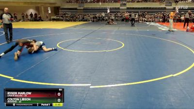 93 lbs Quarterfinals (8 Team) - Ryker Marlow, LPGE/B Wolves vs Colton Libson, Brainerd