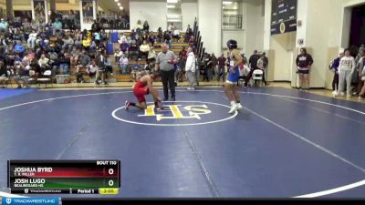 154 lbs Quarterfinal - Joshua Byrd, T. R. Miller vs Josh Lugo, Beauregard HS