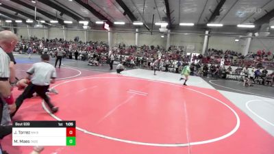 109 lbs Quarterfinal - Jakob Torrez, NM Beast vs Max Maes, Taos Jr Wrestling