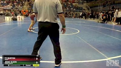 127 lbs Cons. Round 1 - Jesse Olson, Fargo South vs Ty Burton, Minot