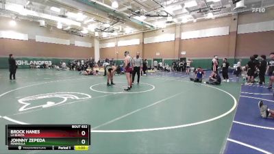 165 lbs Cons. Round 3 - Johnny Zepeda, Peninsula vs Brock Hanes, La Quinta