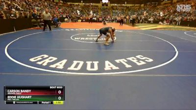 6A - 132 lbs Champ. Round 1 - Eddie Hughart, Mill Valley vs Carson Bandy, Wichita-West