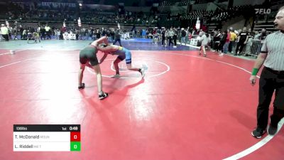 136 lbs Consi Of 4 - Thomas McDonald, Mount Olive vs Landan Riddell, M2 Training Center