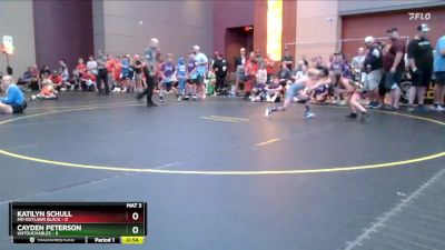 52 lbs Round 1 (4 Team) - Katilyn Schull, MO Outlaws Black vs Cayden Peterson, Untouchables