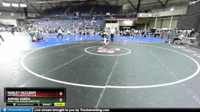 100 lbs 2nd Place Match - Hadley McCleery, Mat Demon Wrestling Club vs Sophia Garza, Scrap Yard Garage Wrestling