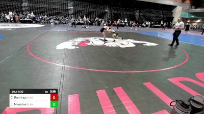 113 lbs Consi Of 16 #2 - Camilo Ramirez, Walnut vs Josiah Maestas, Slam Academy