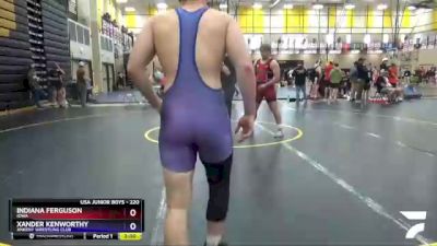 220 lbs Cons. Round 2 - Indiana Ferguson, Iowa vs Xander Kenworthy, Ankeny Wrestling Club