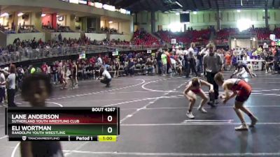 95 lbs Quarterfinal - Lane Anderson, Sutherland Youth Wrestling Club vs Eli Wortman, Randolph Youth Wrestling