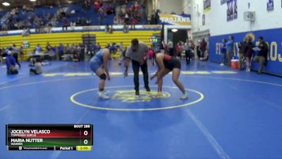 170 lbs Quarterfinal - Maria Nutter, WARREN vs Jocelyn Velasco, Toppenish (Girls)