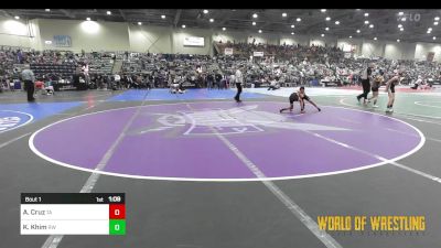 84 lbs Round Of 32 - Arcadius Cruz, Team Aggression vs Kayden Khim, RedWave Wrestling