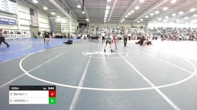 132 lbs Consi Of 64 #1 - Caleb Benton, GA vs Sterling JORGES, NC