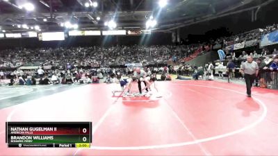 3A 113 lbs Semifinal - Nathan Gugelman II, American Falls vs Brandon Williams, Bonners Ferry