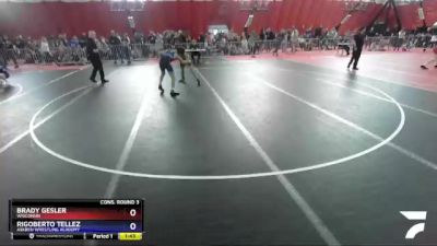 120 lbs Cons. Round 3 - Brady Gesler, Wisconsin vs Rigoberto Tellez, Askren Wrestling Academy