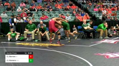 165 lbs Quarterfinal - Dawaylon Barnes, Oklahoma vs Demetrirus Romero, Utah Valley