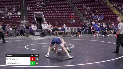 133 lbs Round Of 16 - Dominic Peruso, Huntingdon Area vs Tanner McQueen, Notre Dame - Green Pond