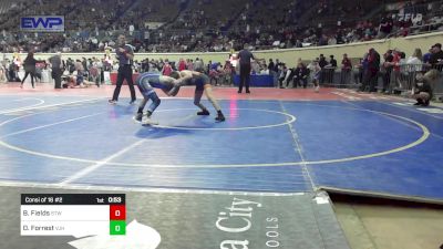 92 lbs Consi Of 16 #2 - Beckhem Fields, Stillwater vs Declan Forrest, Vinita Jr. High