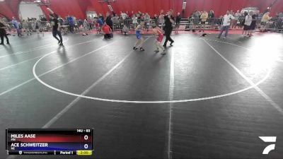 83 lbs Semifinal - Miles Aase, MN vs Ace Schweitzer, NE