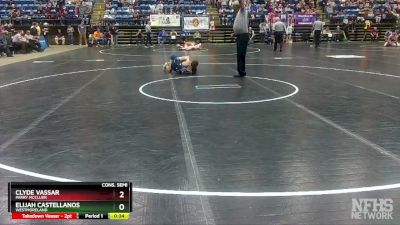 1 - 106 lbs Cons. Semi - Clyde Vassar, Parry McCluer vs Elijah Castellanos, Westmoreland