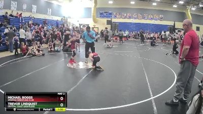 67 lbs Round 2 - Michael Boggs, Spartan Wrestling Club vs Trevor Lindquist, Crystal Coast Grapplers