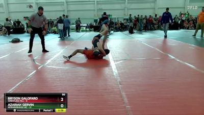 96 lbs Round 4 (10 Team) - Azariah Gervin, Neighborhood WC vs Bryson Galofaro, Wrestling Mill