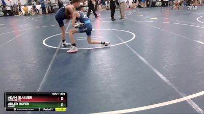 105 lbs Champ. Round 1 - Adam Glauser, Fox Lake WC vs Adler Hofer, MIGRTC