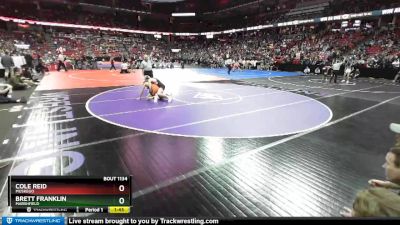 D1-138 lbs Quarterfinal - Brett Franklin, Marshfield vs Cole Reid, Muskego